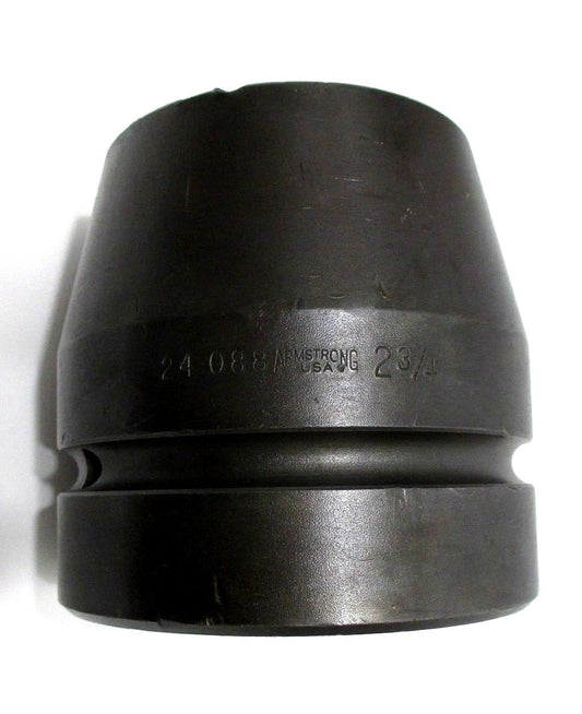 Armstrong 2-3/4" Impact Socket 2-1/2" Square Drive 24-088 6 Point 2-3/4 in USA