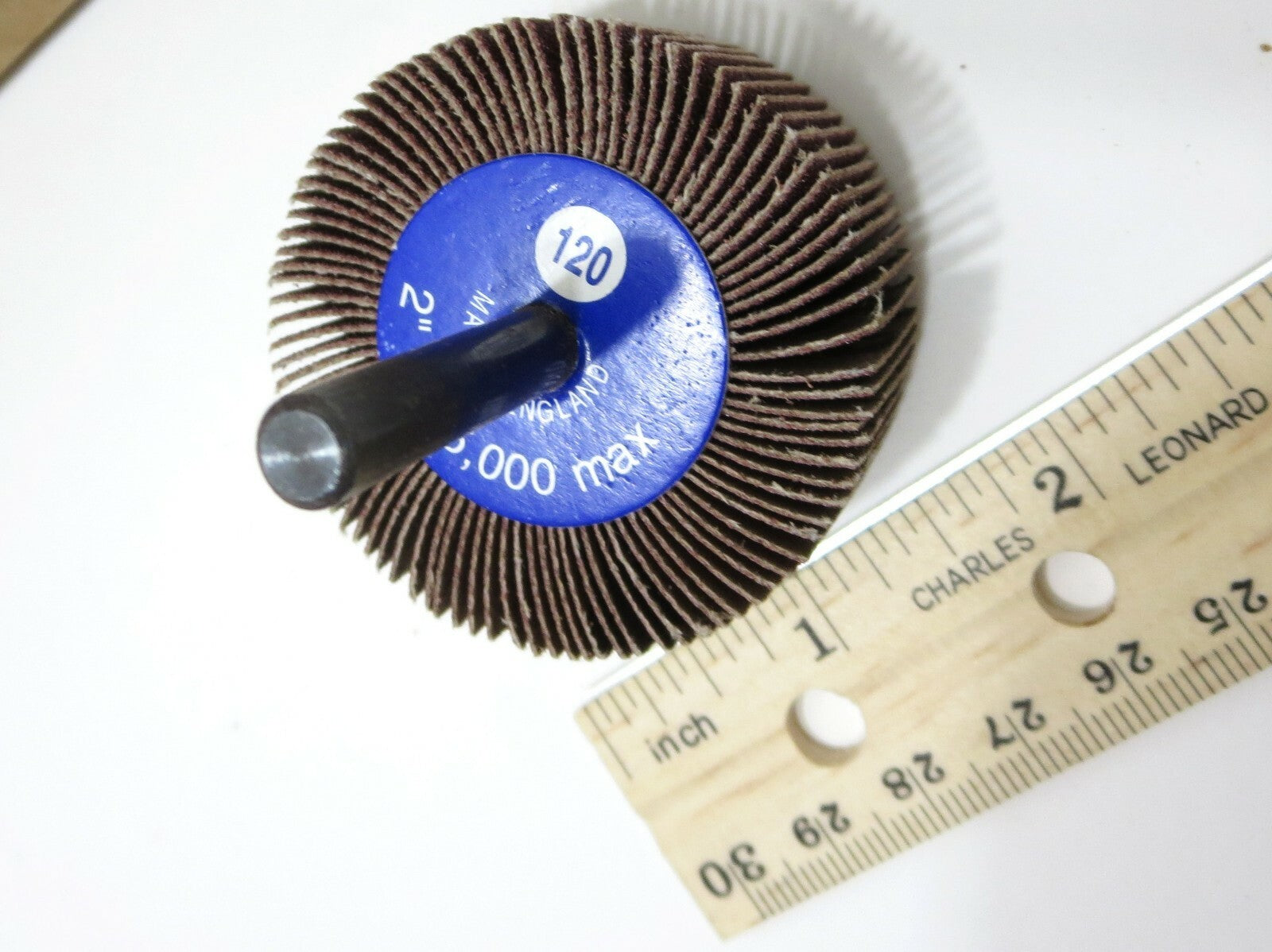 Garryson G10025 2 x 1 Premium Flap Wheel 120 Grit BOX of 10 Premium England Made