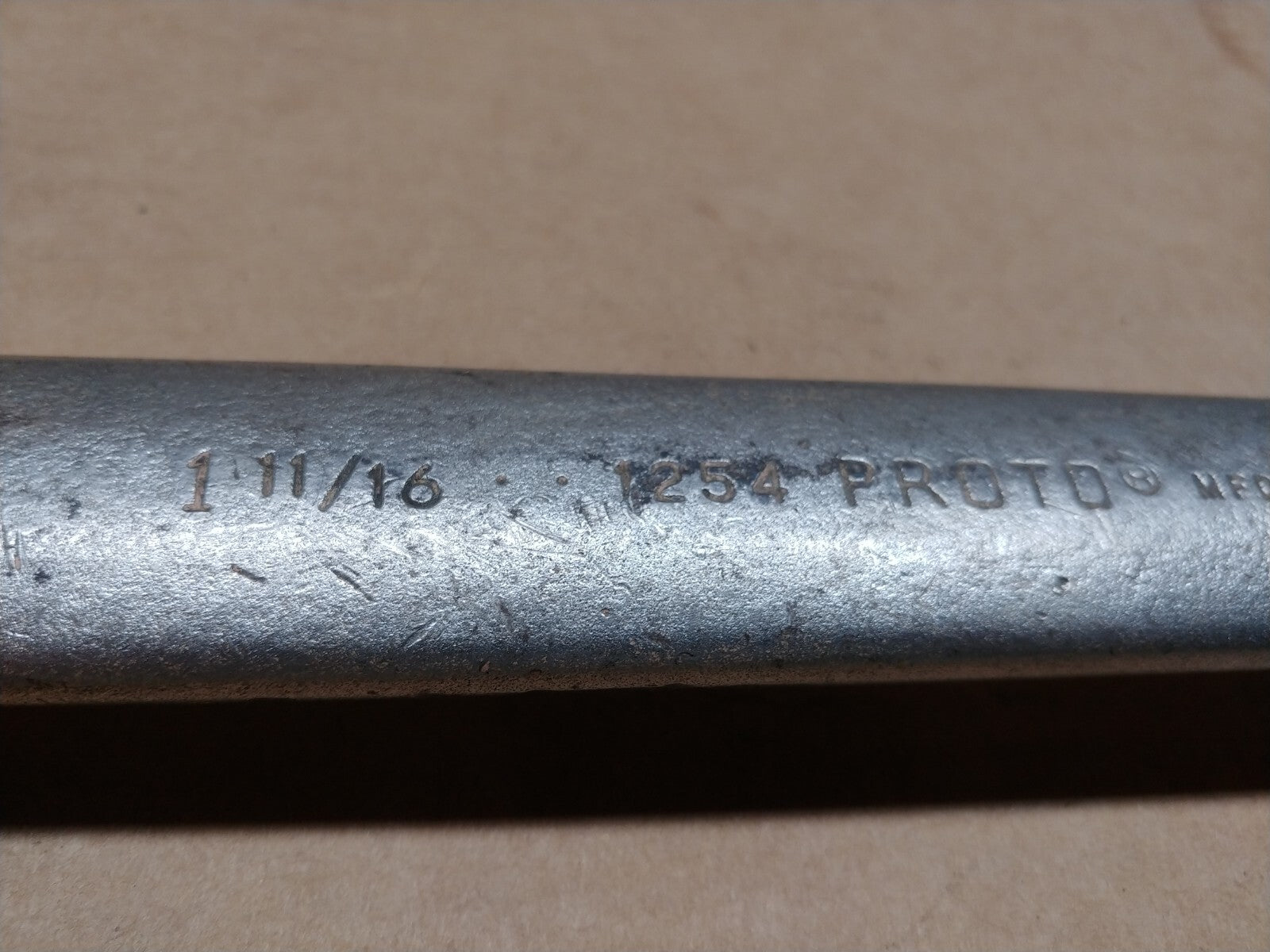 PROTO 1254 1-11/16 in. Combination Wrench J1254 Satin Made in USA