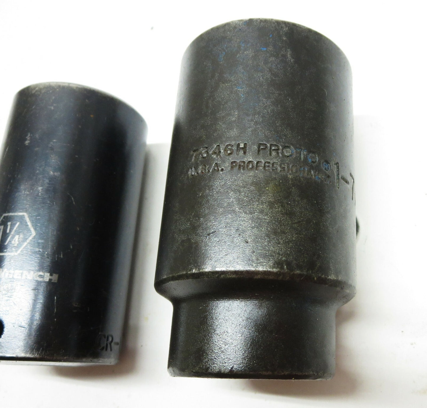 Deep Impact Sockets Proto 7346H 1-7/16" & GearWrench 84560N 1-1/4", 1/2" Dr.