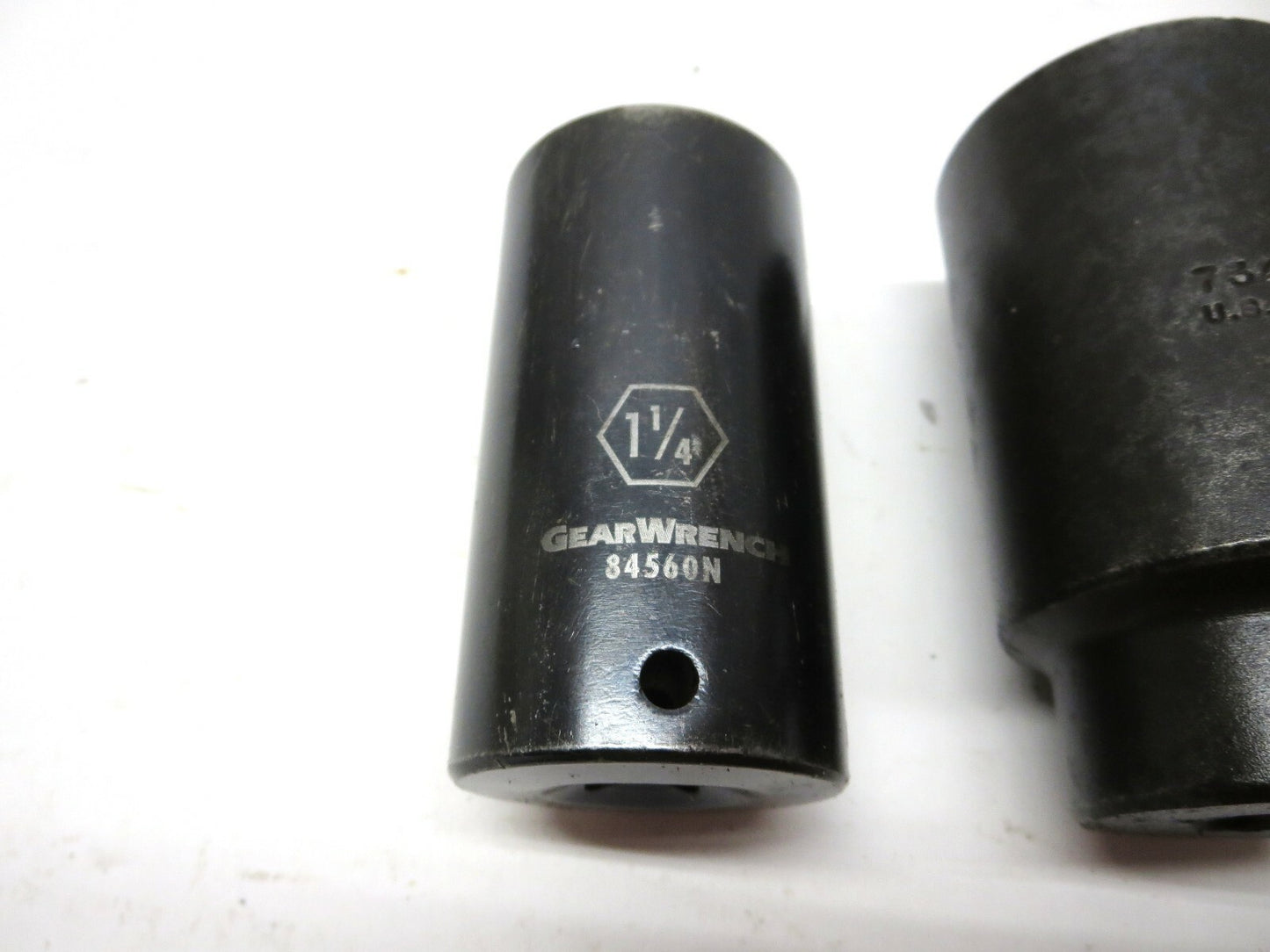 Deep Impact Sockets Proto 7346H 1-7/16" & GearWrench 84560N 1-1/4", 1/2" Dr.