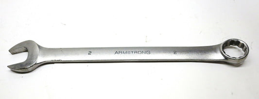 Armstrong 25-264 2 in Combination Wrench Large 2" Long Pattern Satin USA MADE