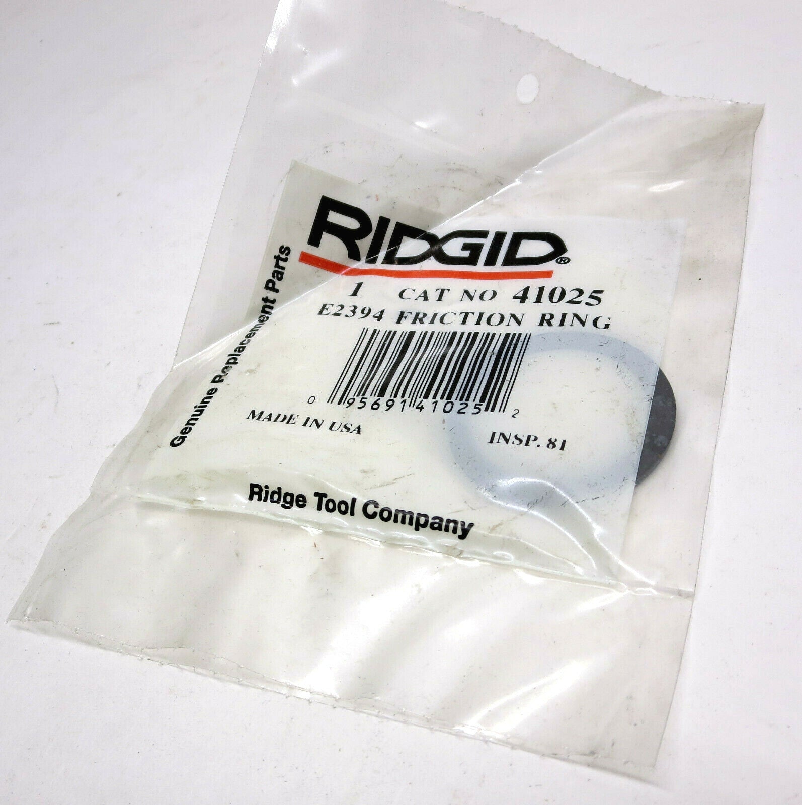 RIDGID 41025 Friction Ring for Ridgid Chain Vises E2394 Made in USA