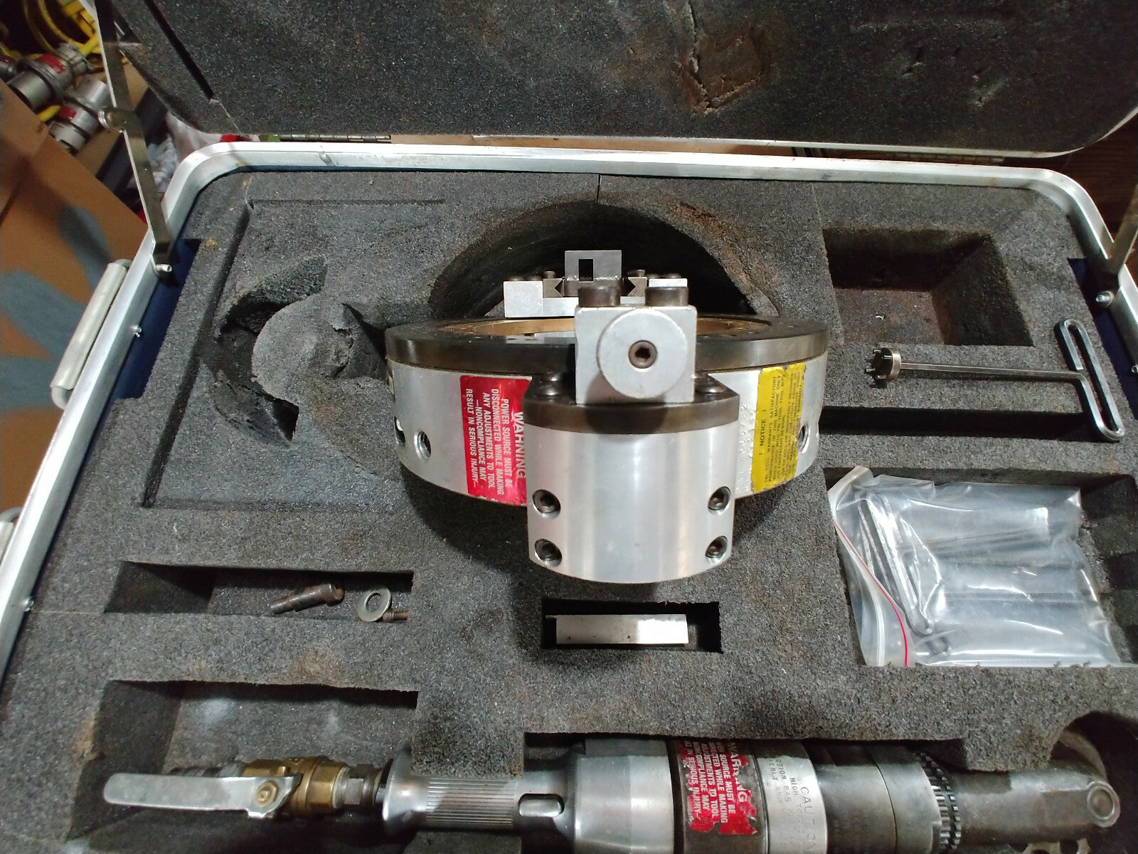 Tri Tool 606SB Clamshell Pipe Lathe w/ Air Motor – 5