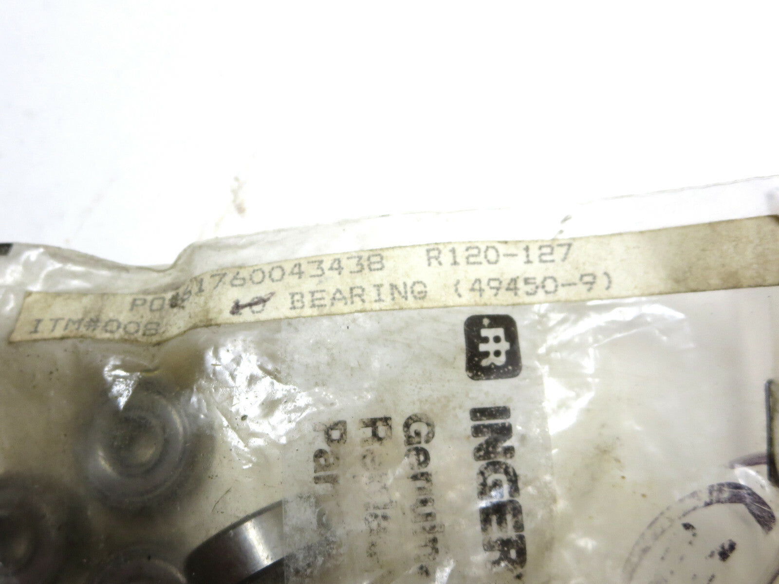 1 EA. Ingersoll Rand Genuine Parts R120-127 Rear Bearing (49450-9) Made in Japan