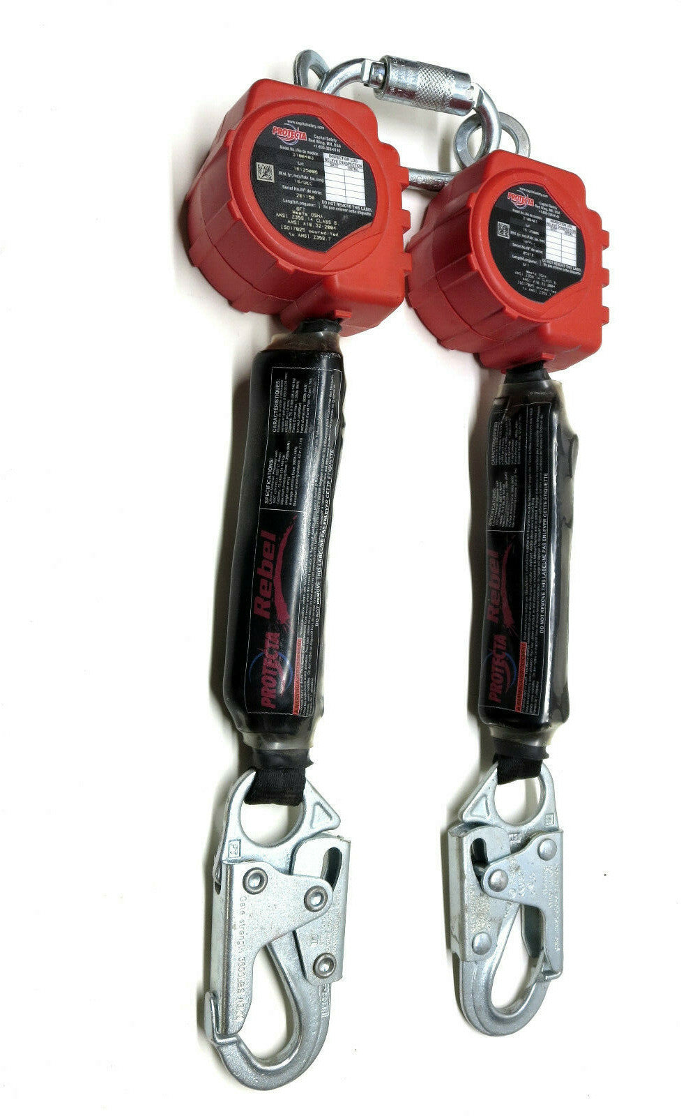 3M Rebel 6 ft Twin Web SRL Protecta 3100403 Retractable Lanyard 