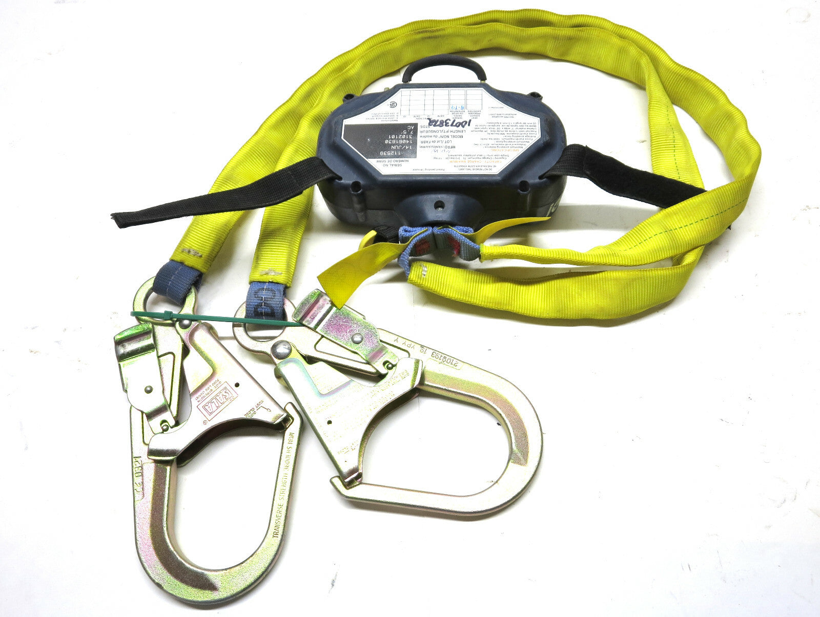 1 EA. DBI-SALA TALON 3102102 Twin Leg SRL w/ Steel Hooks Excellent Condition