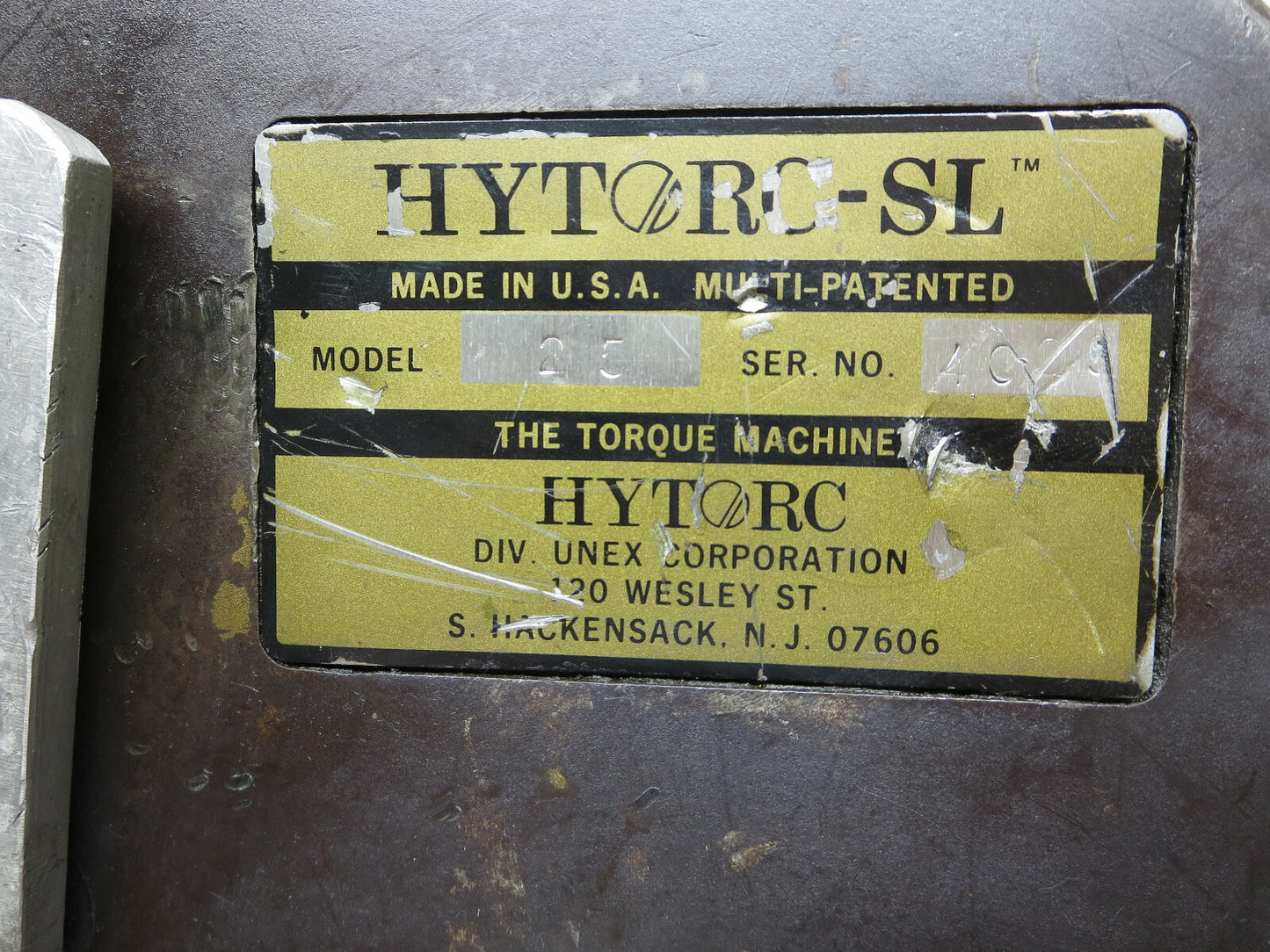 HYTORC HY-25SL Hydraulic Torque Wrench 25 SL 2-1/2 in. Drive 25,640 Max. FT LBS