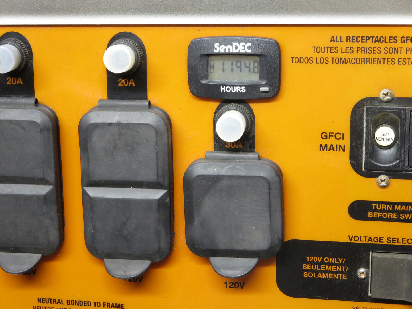 Generac Control Panel 0K2626 Generator XP6500E Power Assembly C-PNL 6.5KW XP