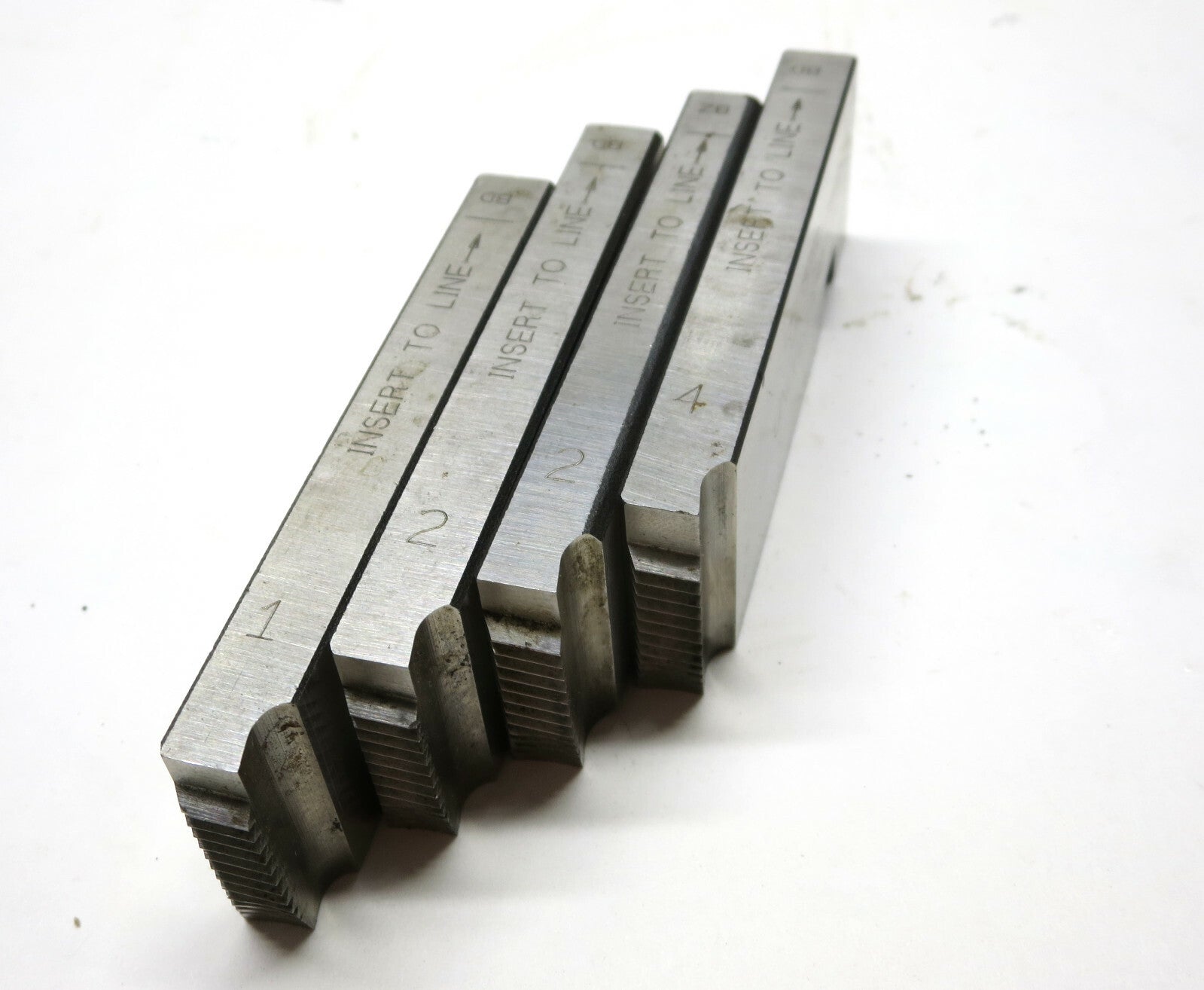 RIDGID 1/2 - 3/4 in. NPT HS Threading Dies LOT OF 4 (1 Duplicate) # 1, 2, 2, 4
