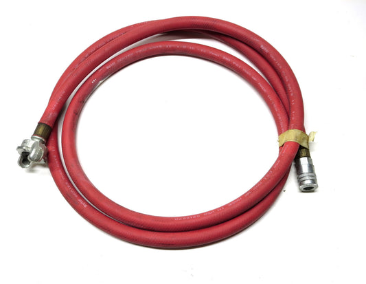 1/2 x 10 Parker Rubber Air Hose Assembly 250 PSI w/ Quick Connect GST II USA