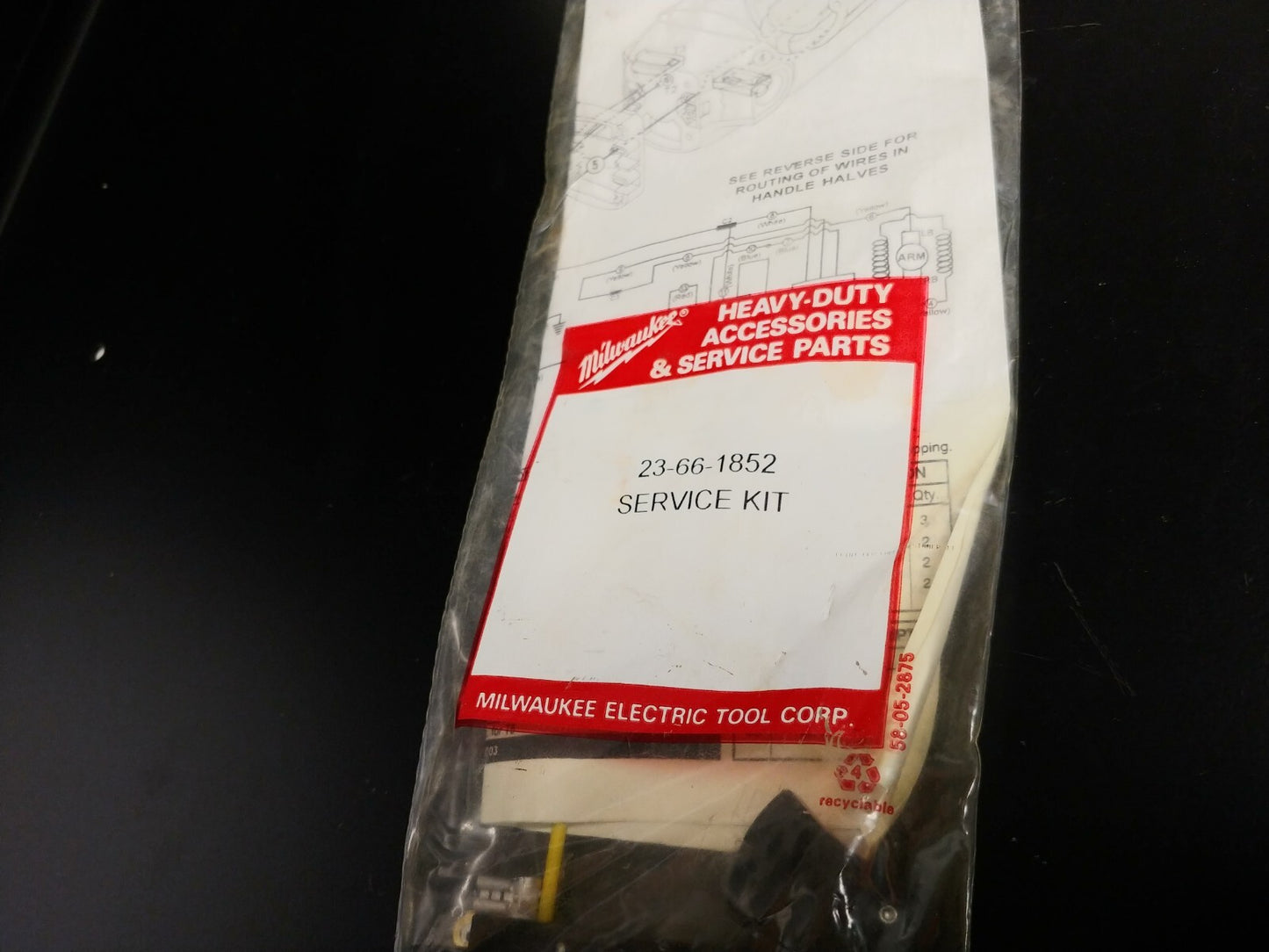 Milwaukee Service Kit 23-66-1852 Sander / Grinder w/ Elec. Hardware - Connectors