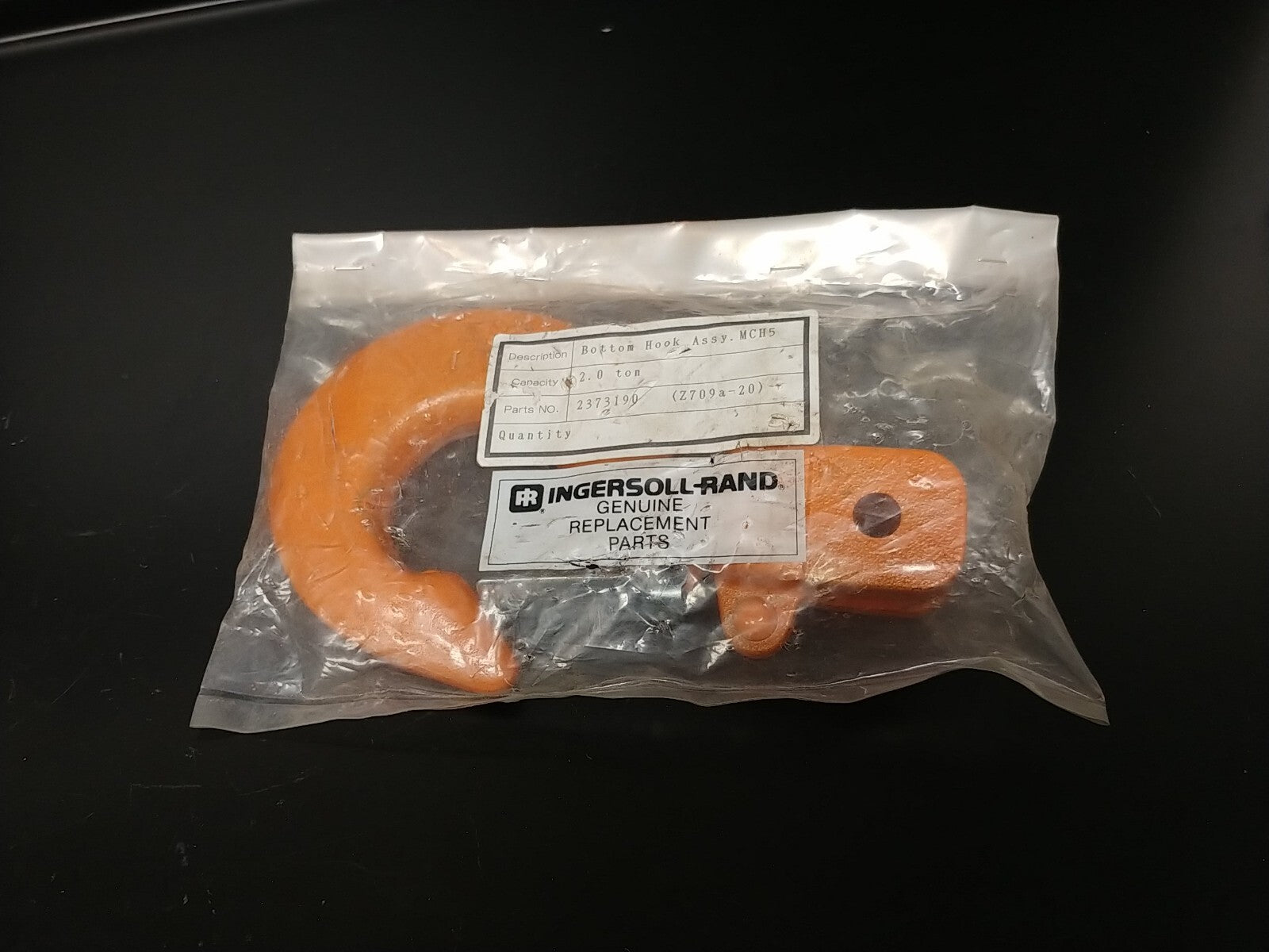 Ingersoll Rand 2 Ton Chain Hoist Bottom Hook P/N 2373190 IR MCH5