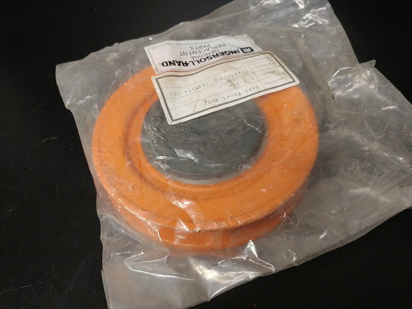 Ingersoll Rand 1.5 ton Chain Hoist Handwheel Assembly P/N 71487078 for VL2