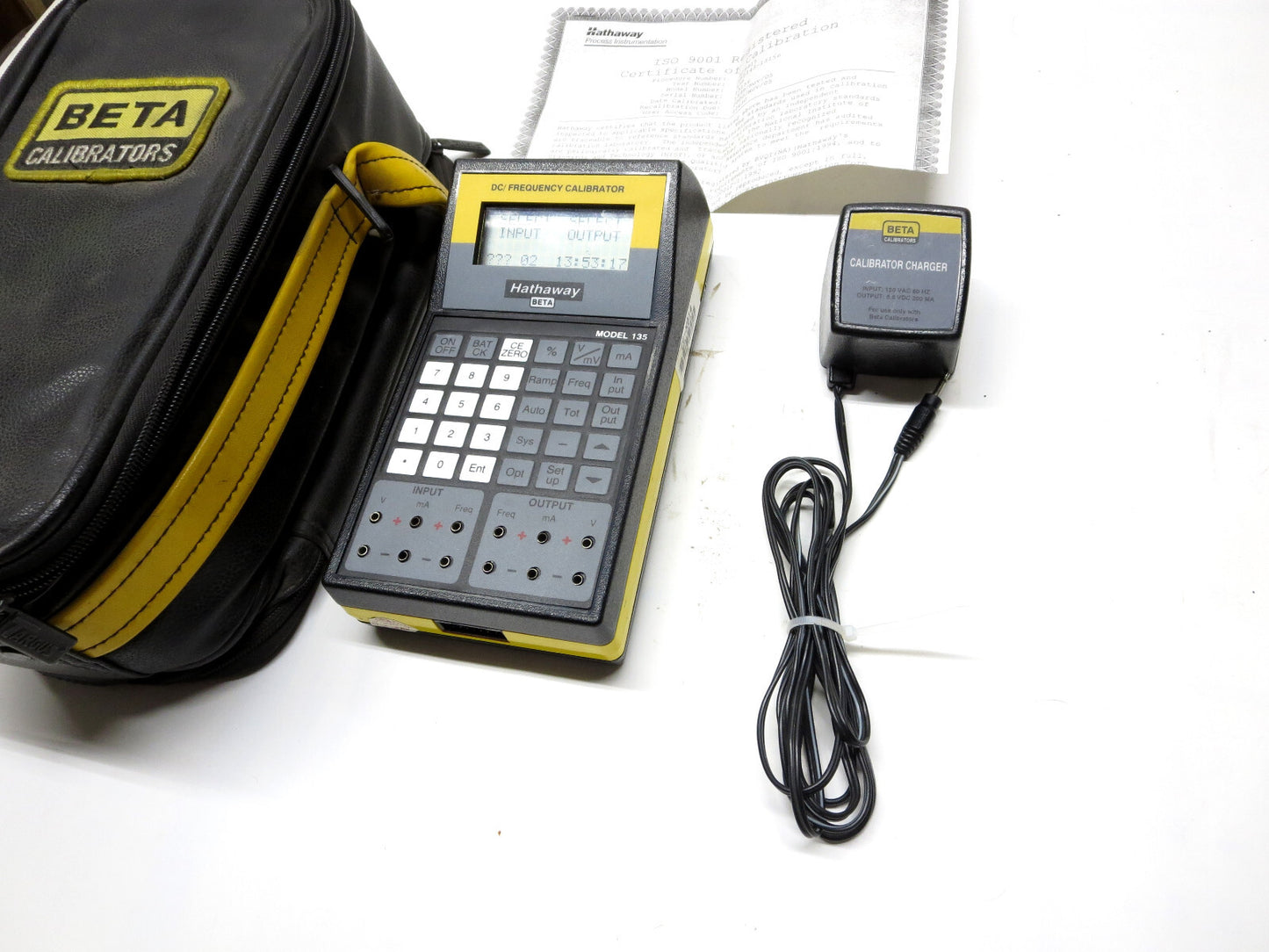 Beta 135 DC Frequency Calibrator w/ Case, Charger, S/N 16114