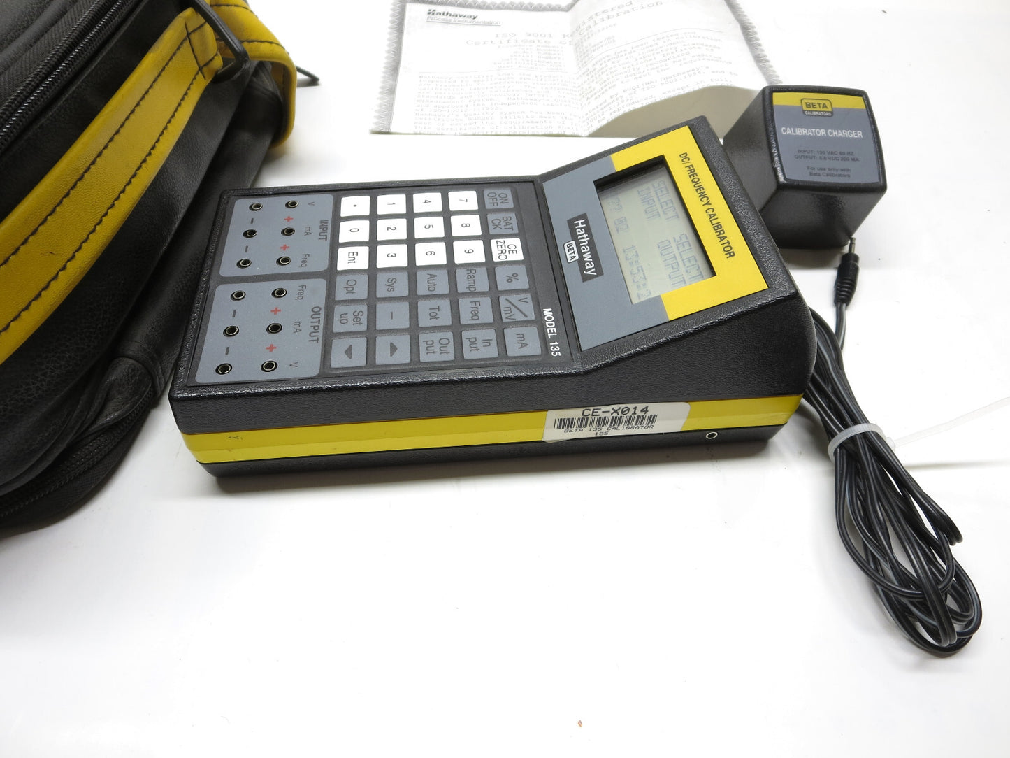 Beta 135 DC Frequency Calibrator w/ Case, Charger, S/N 16114