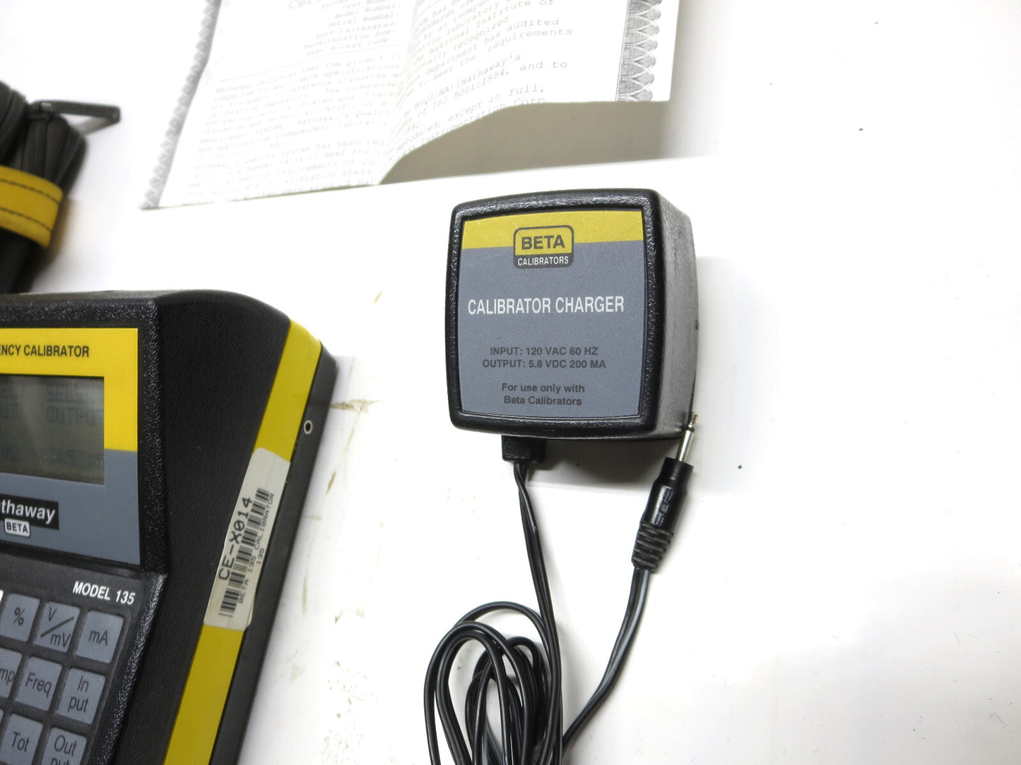 Beta 135 DC Frequency Calibrator w/ Case, Charger, S/N 16114
