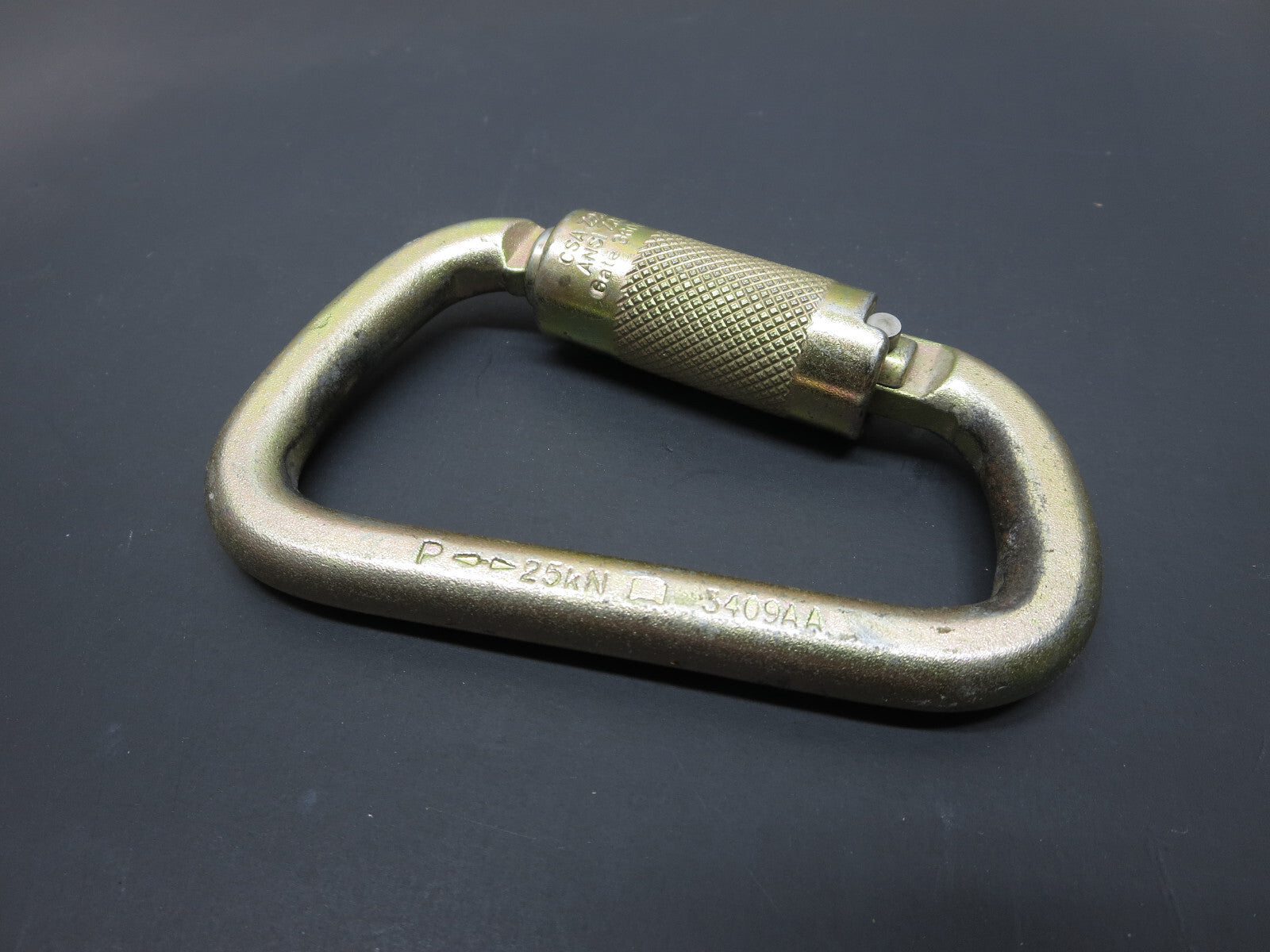 FallTech 8445 SRL Steel Carabiner Self Locking Twist 7/8 Opening 3,600 lb Gate
