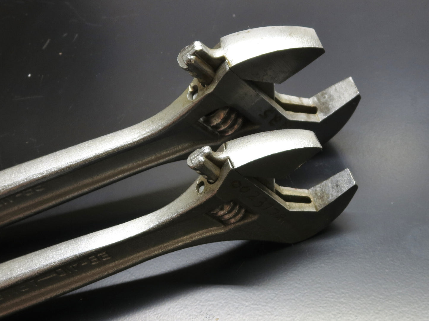 ARMSTRONG Adjustable Wrench Set 10 in. 28-410 & 12 in. 28-412 VG MADE IN USA