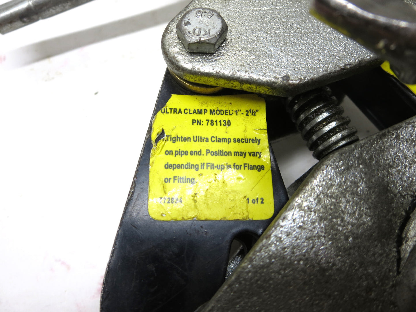 SUMNER Ultra Clamp 781130 Pipe Clamp 1 to 2-1/2 in. Adjustable UC1-2.5 VG Cond