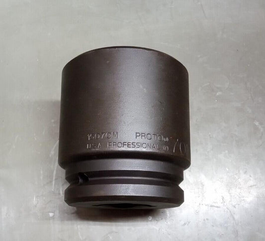 PROTO 70mm Impact Socket 1-1/2 in. Drive 15070M 6-Point New TorquePlus™ USA