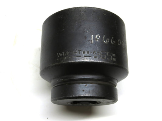 Wright Tool 88-65 65mm Impact Socket 1" Drive 6-Point MADE IN USA