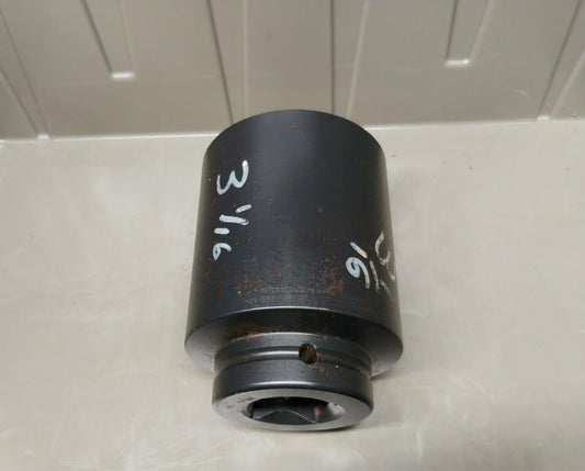 Snap-On 3-1/16" Deep Impact Socket 1-1/2" Drive 6 Point Hex SIM985 Made in USA