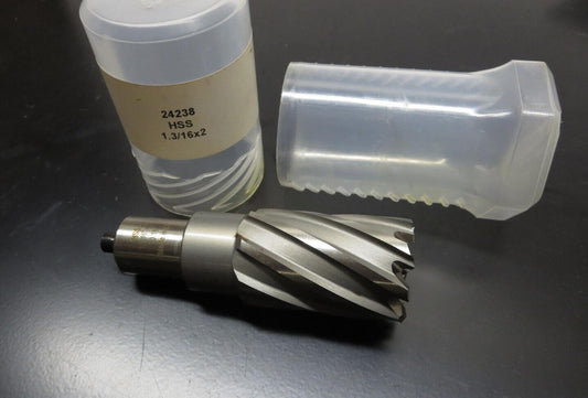 Unibor 24238 HSS Annular Cutter 1-3/16" Diameter x 2" Depth 3/4" w/ Pilot Pin