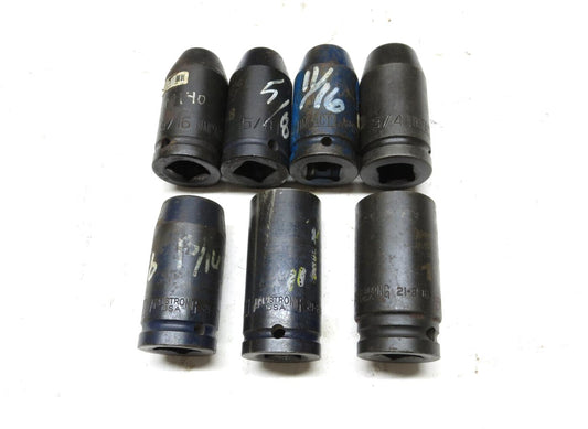 Armstrong 7-PC 3/4 Deep Impact Socket Set 9/16, 5/8, 11/16, 3/4, 13/16, 1, 1-1/8