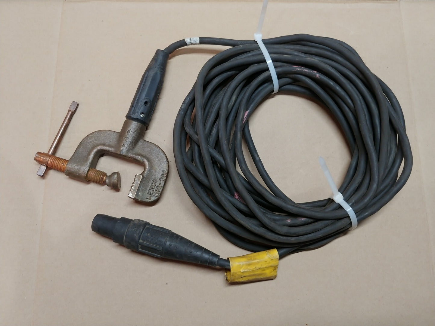 AMI Arc Machines 50 FT Cable, Ground C-Clamp 200A For M227 P/N 13B270805-01