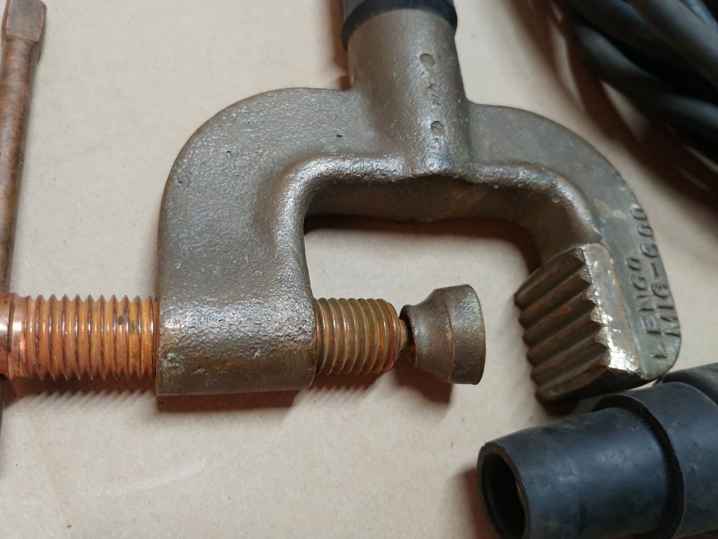 AMI Arc Machines 50 FT Cable, Ground C-Clamp 200A For M227 P/N 13B270805-01