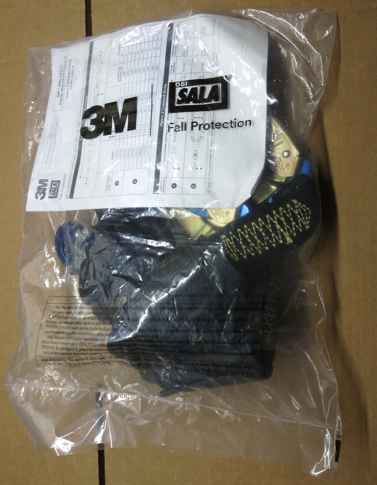 New 3M DBI SALA 1246525 Shockwave Arc Flash 100% Tie-Off Shock-Absorbing Lanyard