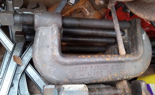 1 EA Wright 90110H Extra Heavy Service Forged C-Clamp 10-1/2 in Full Pin USA