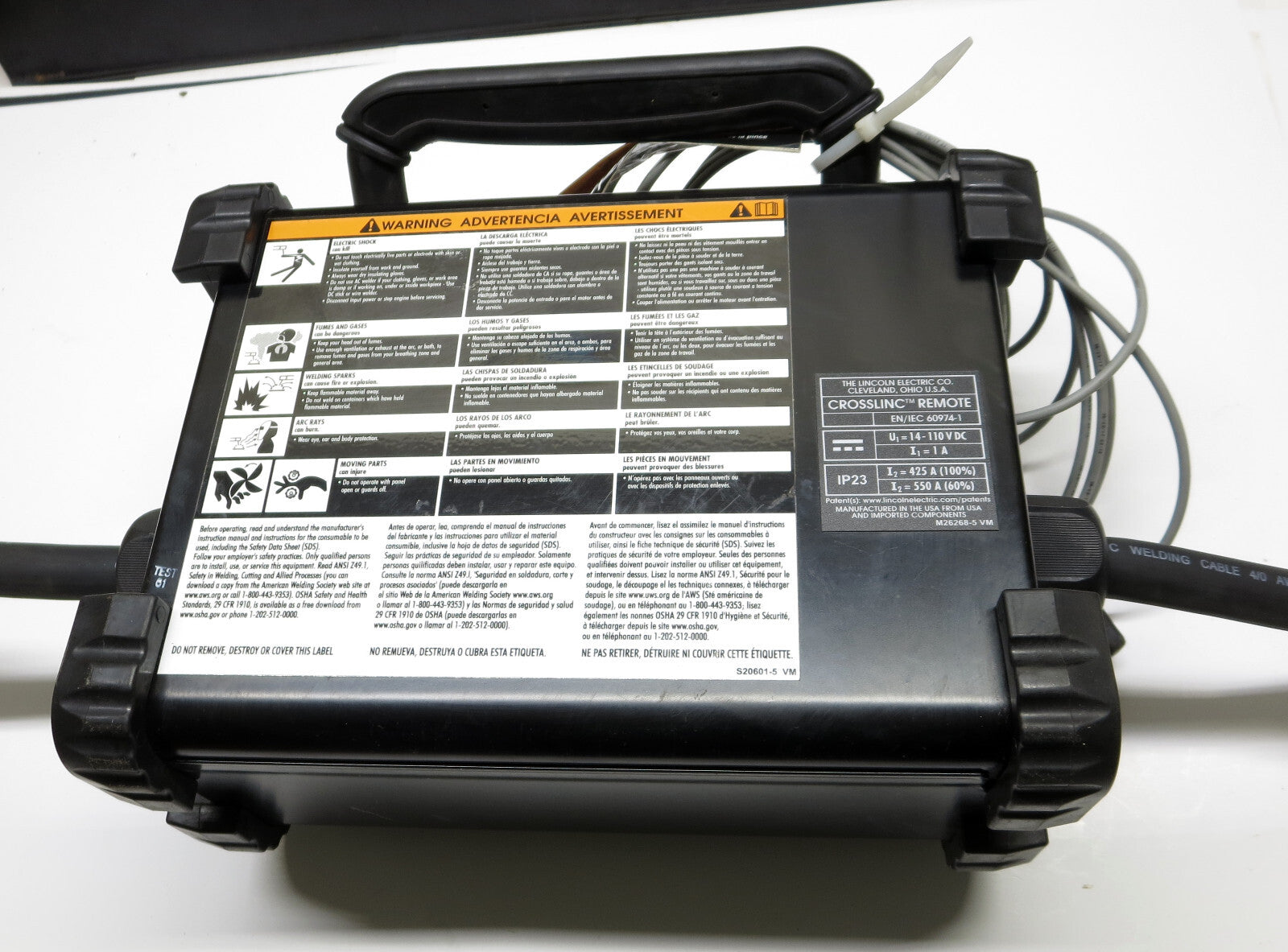 Lincoln CrossLinc Welding Remote Output Control  K4345-1 Excellent Condition USA