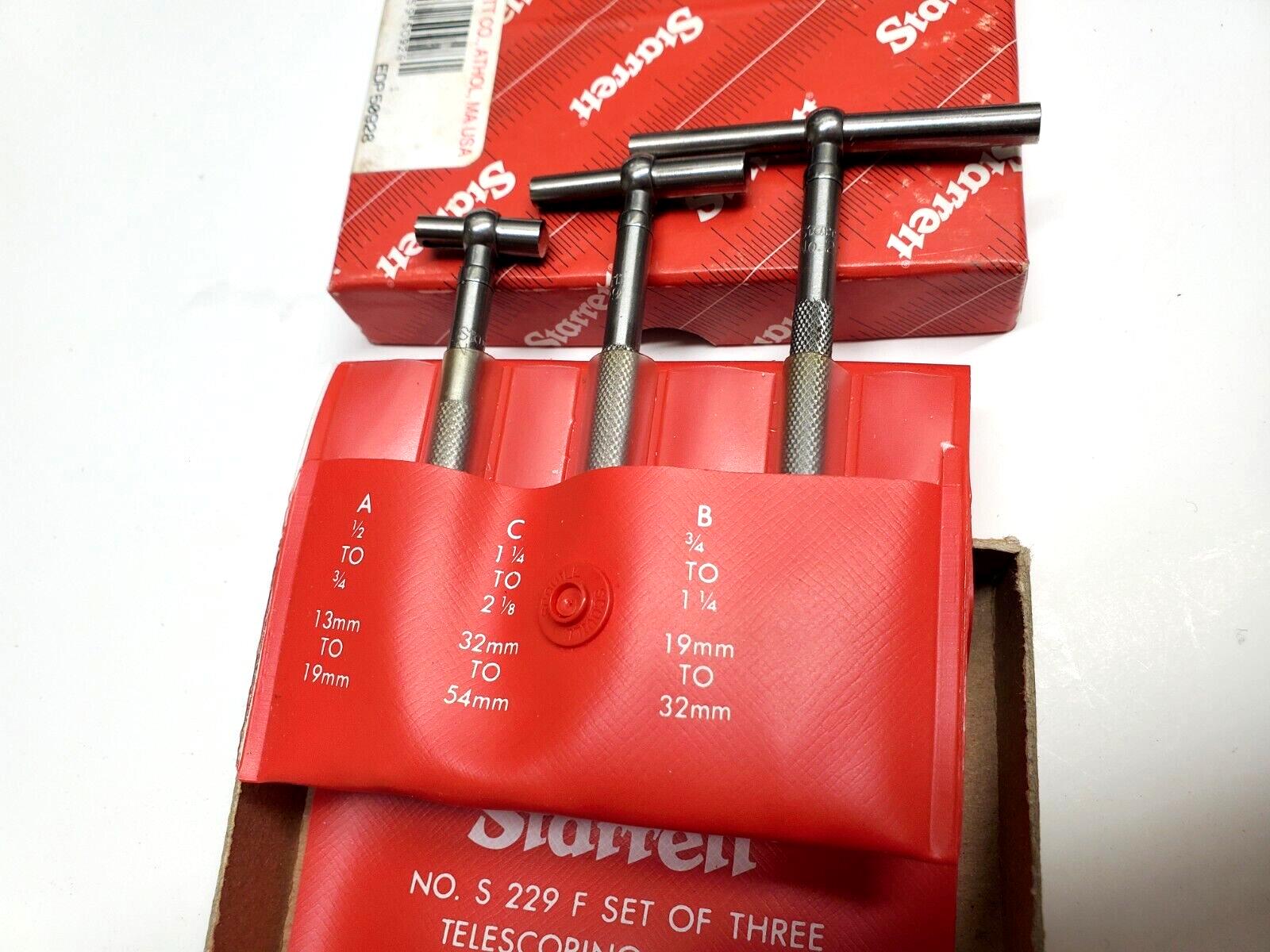 Starrett S229FZ Telescoping Gage Set New Surplus
