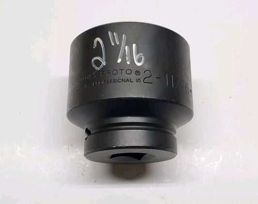 New PROTO 10043 2-11/16" Impact Socket 1" Drive Standard 6 Point Professional 