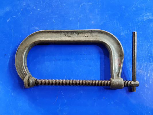Armstrong 78-408C C-Clamp 8 in. Extra Deep Throat Pattern Drop Forged C USA