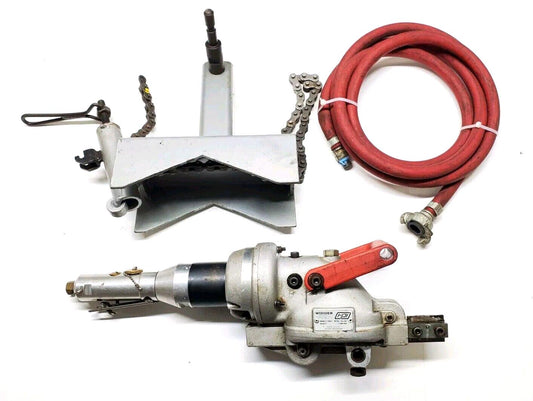 Widder 10267 Pneumatic Hacksaw w/ Widder 20257 Large Pipe Clamp & Air Hose