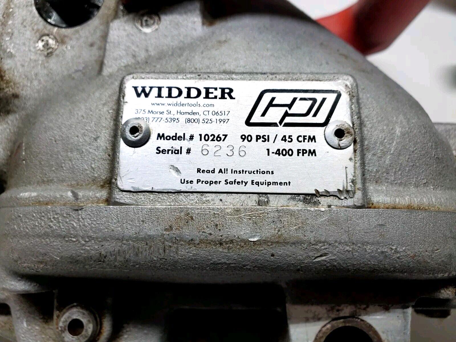 Widder 10267 Pneumatic Hacksaw w/ Widder 20257 Large Pipe Clamp & Air Hose