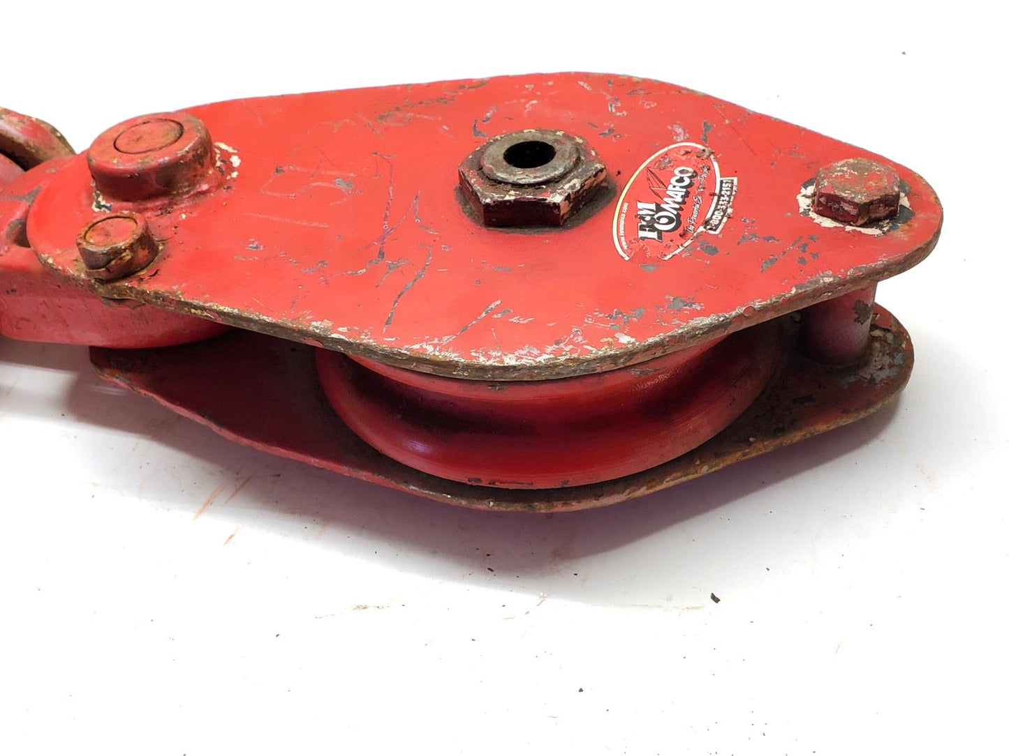 McKISSICK CROSBY 8" SNATCH BLOCK w/ SHACKLE  15 Ton 3/4 wire rope