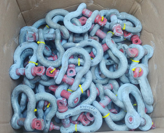 Lot of 4 ea. Crosby 7/8" Screw Pin Anchor Shackles 6-1/2 Ton 1018516 G-209 USA
