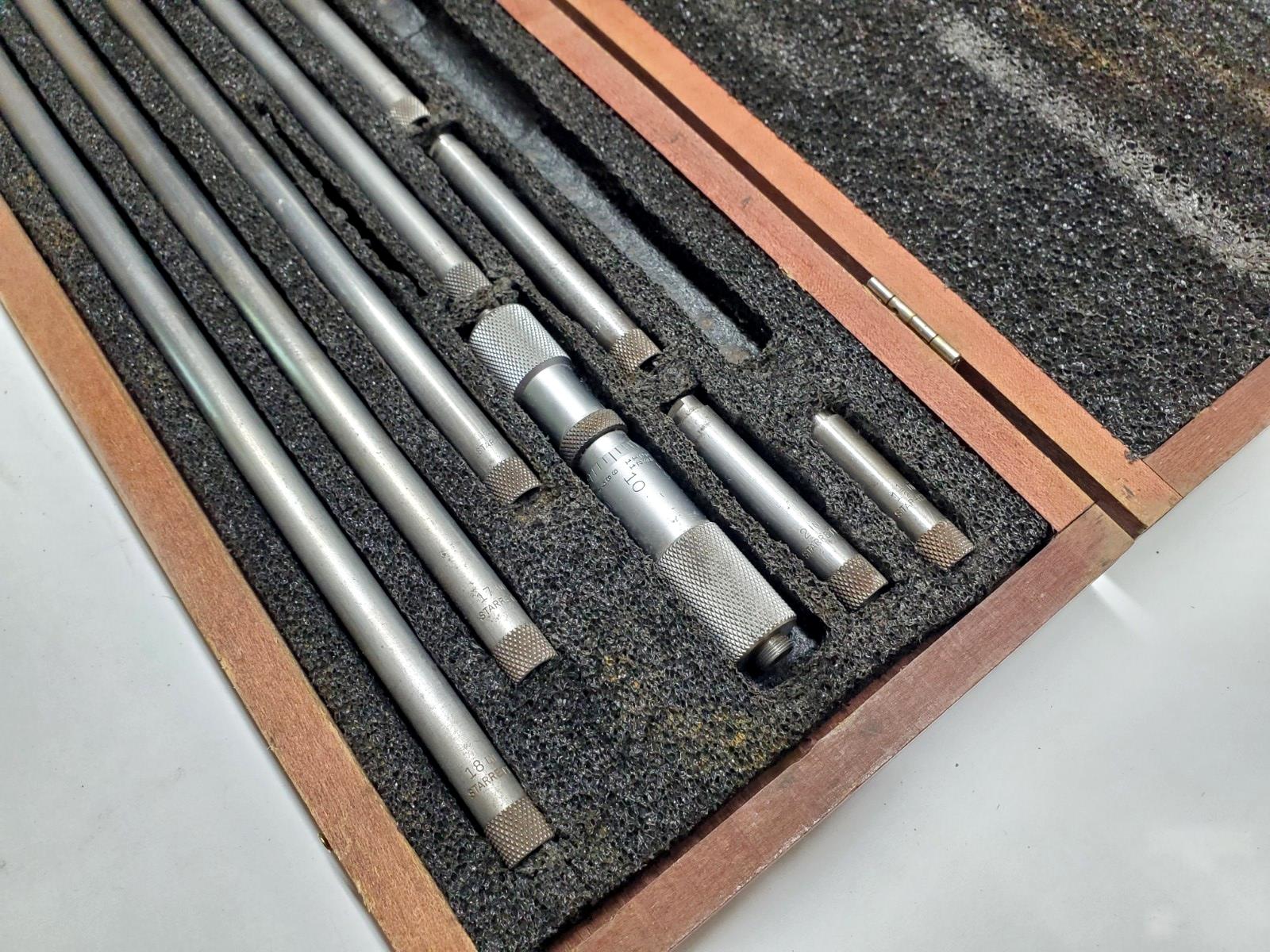 Starrett 823EZ Tubular Inside Micrometer Set (Less 6" rod)