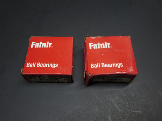 LOT OF (2) Ingersoll Rand Fafnir 9100KD and 9103K Ball Bearings - New, Sealed