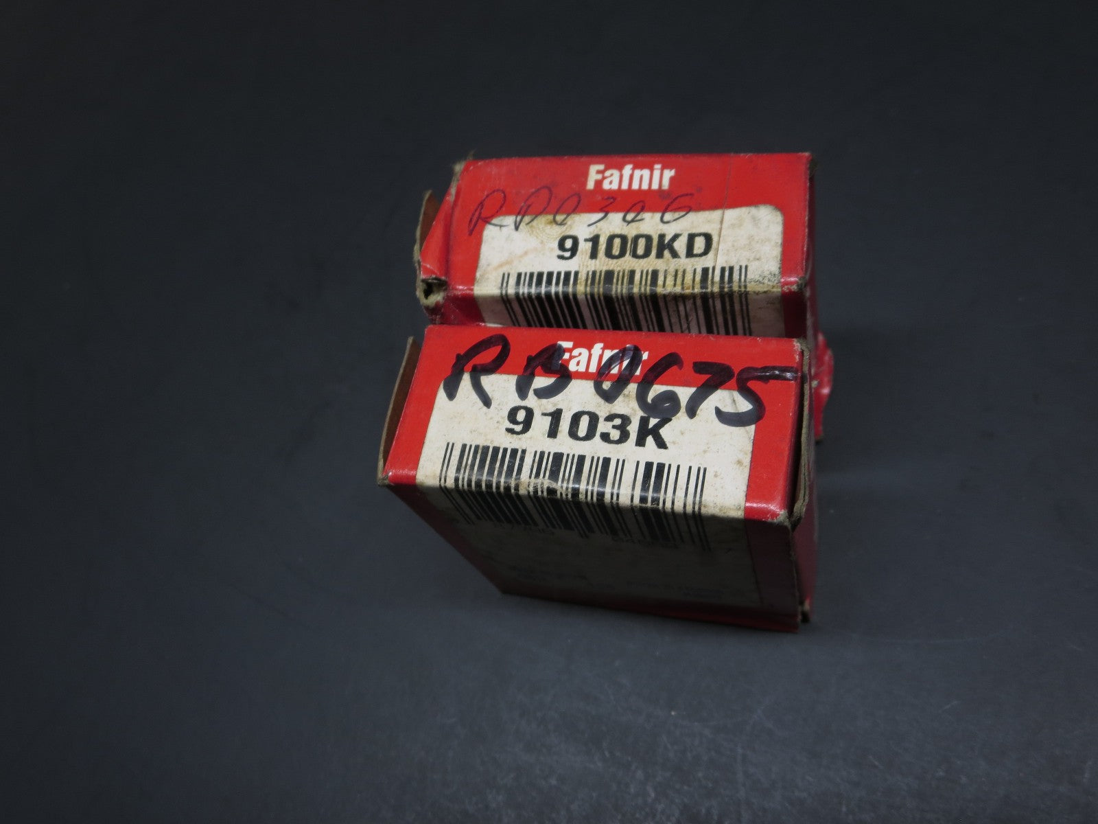 LOT OF (2) Ingersoll Rand Fafnir 9100KD and 9103K Ball Bearings - New, Sealed