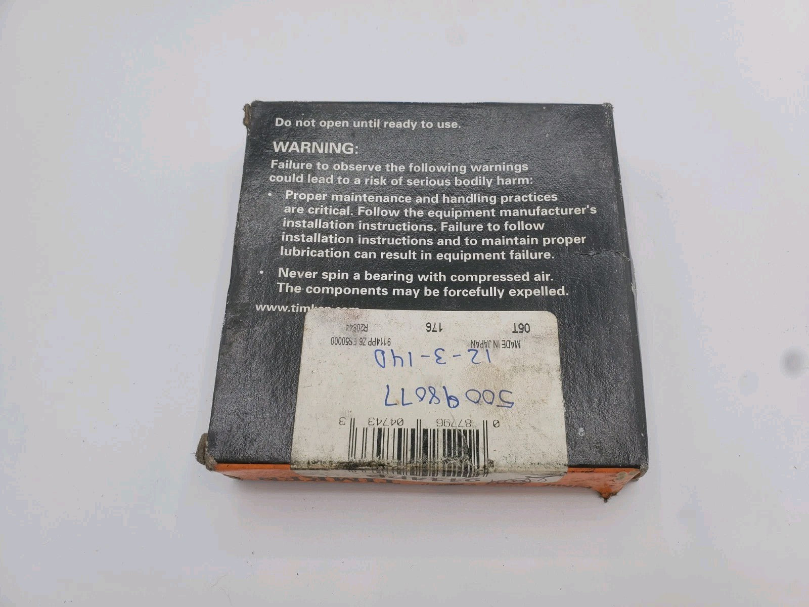 Timken Deep Groove Ball Bearing, 70mm x 110mm x 20mm 9114PP