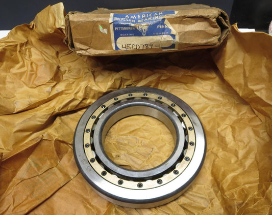 ARB 45CD789 Cylindrical Roller Bearing 4.5x8x1.3125 NOS (SKF NU909 Timken NU909)