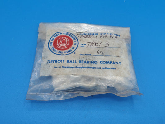 LOT Of 6 PCS SPHERCO TREL3 New Rod End Bearing TREL 3 