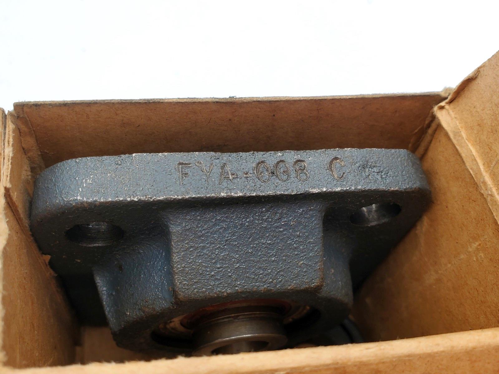FYA008C SKF 4 Bolt Flange Bearing FYA 008 C w/ Collar & Instructions F4B 201-TF