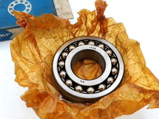 1309 SKF New Self Aligning Ball Bearing NOS w/ Original Box.