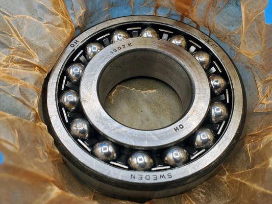 1307K SKF Tapered Bore Self-Aligning Ball Bearing 35X80X21 MM NOS